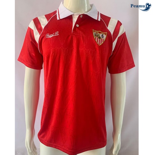 Vender Camisola Futebol Rétro Sevilla Alternativa Equipamento vermelho 1992-93