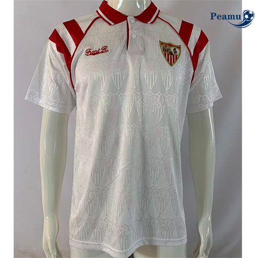 Novas Camisola Futebol Retrô Sevilla Principal Equipamento 1992-93