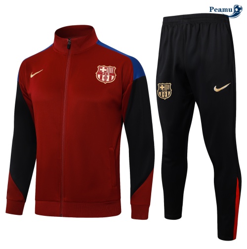 Oferta Casaco de Fato de Treino Barcelona vermelho castanho 2024-2025