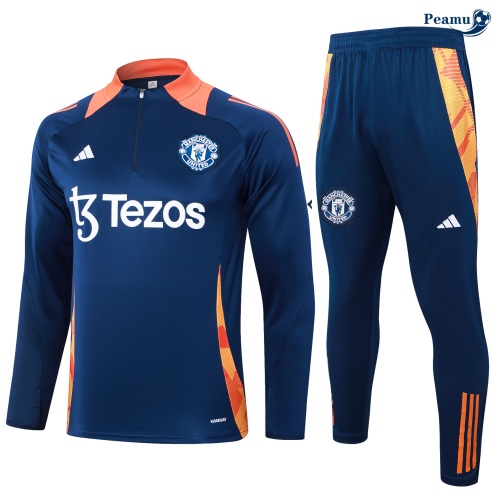 Venda Fato de Treino Manchester United azul marinho 2024-2025