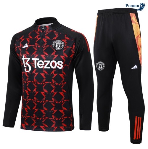 Novo Fato de Treino Manchester United preto 2024-2025