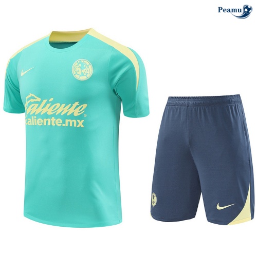 Novos Camisola Futebol CF América + Calções céu azul 2024-2025