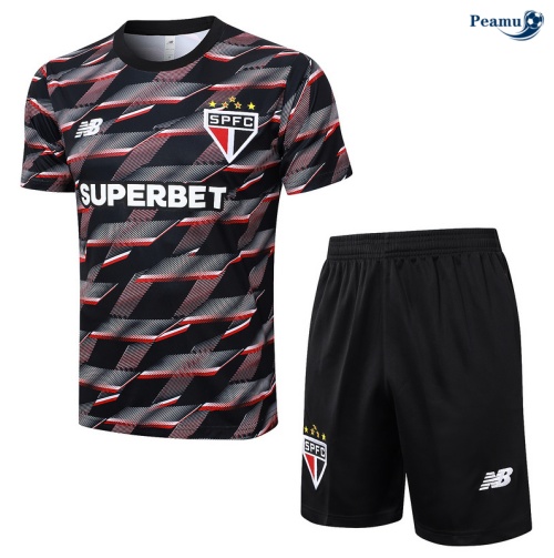 Loja Camisola Futebol Sao Paulo + Calções preto 2024-2025