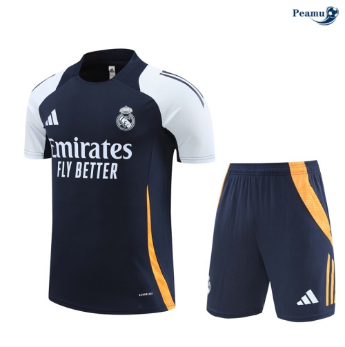 Desconto Camisola Futebol Real Madrid + Calções azul marinho 2024-2025