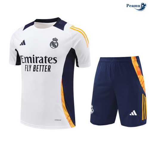 Desconto Camisola Futebol Real Madrid + Calções Branco 2024-2025