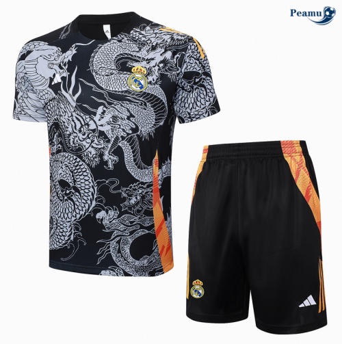 Venda Camisola Futebol Real Madrid + Calções preto 2024-2025