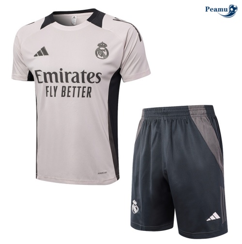 Oferta Camisola Futebol Real Madrid + Calções Cinza 2024-2025