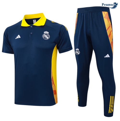 Comprar Camisola Futebol Real Madrid Polo + Calças azul marinho 2024-2025