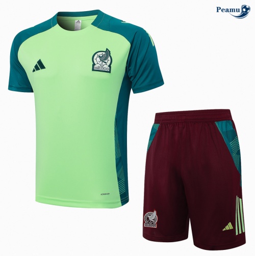 Novas Camisola Futebol México + Calções Verde 2024-2025