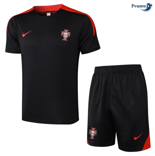 Vender Camisola Futebol Portugal + Calções preto 2024-2025