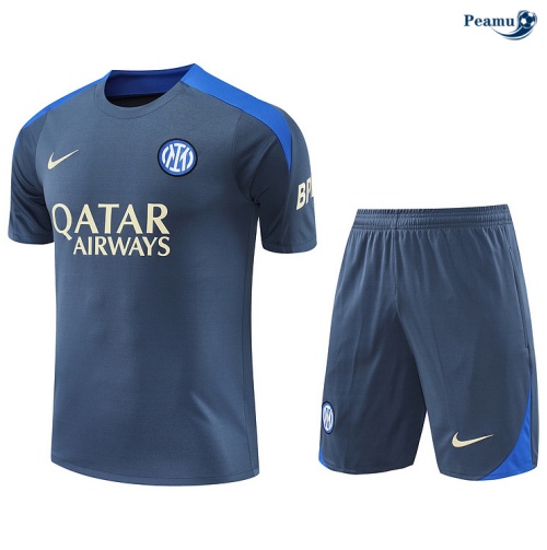 Comprar Camisola Futebol Inter Milan + Calções Cinza 2024-2025